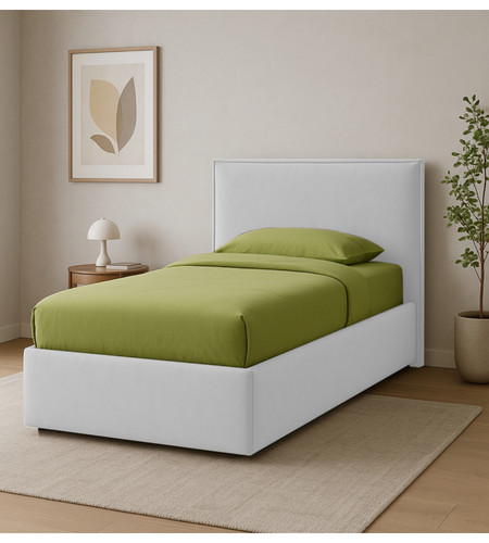 Letto singolo con - , contenitore
