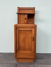 Antico Comodino Alto In Legno