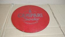 Tabella Insegna Pubblicitaria Da Collezione in Metallo Campari Soda Milano 1932