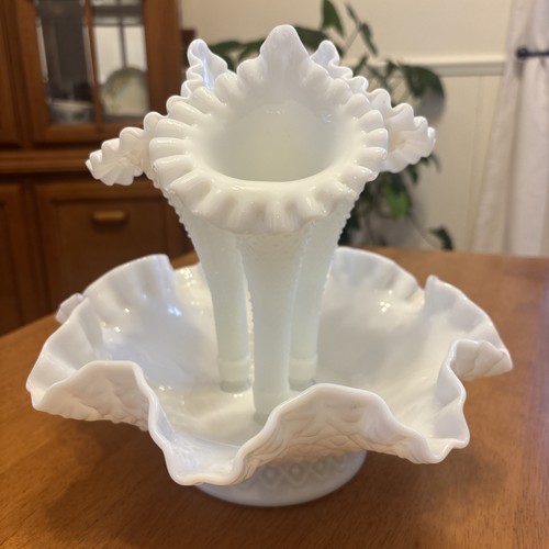 Vaso fiori vintage fenton - fiori,