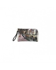 Clutch Ynot donna con tracolla e stampa città YES303F6