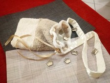 Borsa lana beige fatta a mano