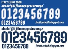Set nome e numero per Italia Euro 2008 casa/fuori casa calcio nazionale calcio