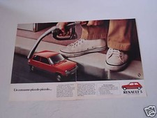 advertising Pubblicità DOPPIA 1980 RENAULT 5 GTL