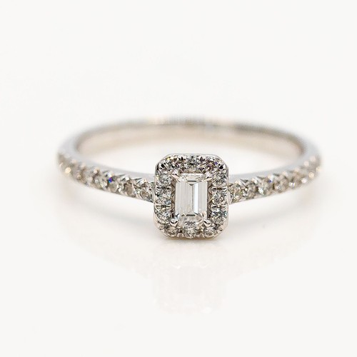 Anello 750 18k oro bianco - anello, in