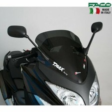 SPOILER CUPOLINO BASSO CORTO FUME' SCURO X YAMAHA TMAX T MAX 500 2008>2011 NERO