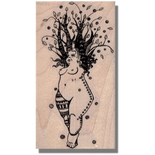 Timbro gomma legno - ,, signora