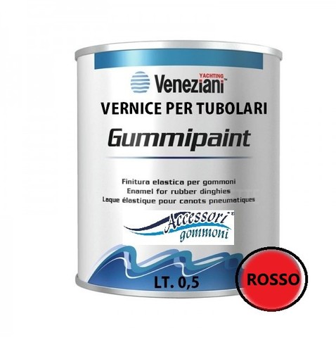 Gummipaint rosso 500ml - 500ml, smalto