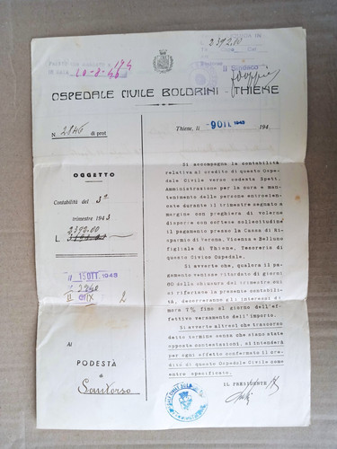 Documento 1943 ospedale - documento,