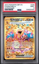 PSA 9 MINT Charizard ex fiamme