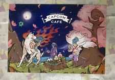 Okami CAPCOM Cafe 2021 Luncheon Mat Exclusive Art Poster Japan Game Merch Rare