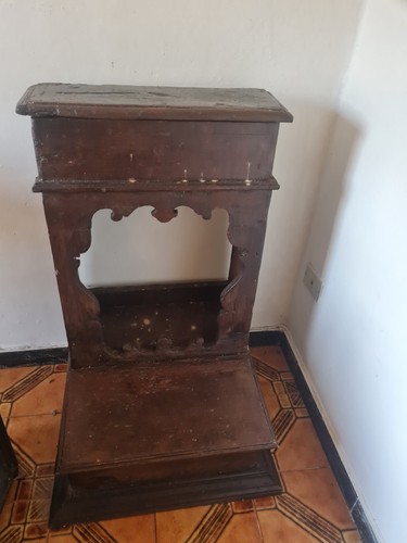 Antico inginocchiatoio noce - inginocchiatoio, in