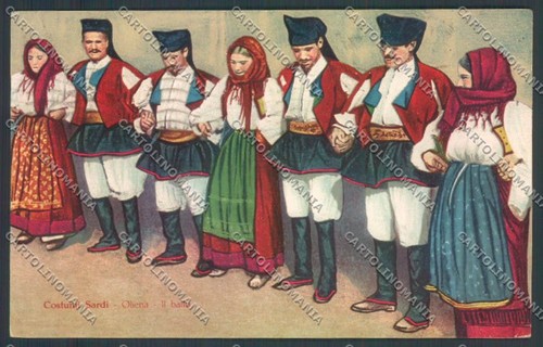Nuoro costumi sardi - costumi, oliena