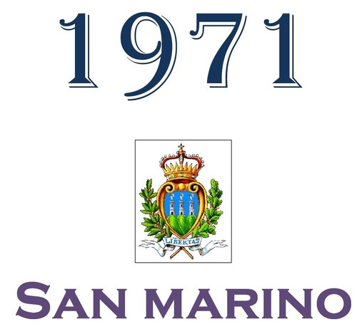 San marino 1971 singolo annata - san,