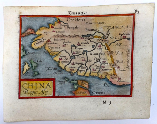 Cina 1595 abraham ortelius p - abraham,