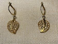 ORECCHINI VINTAGE ANNI '80 CON PENDENTE FOGLIA 