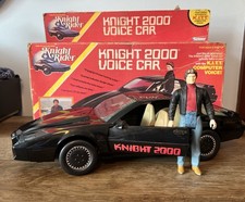 Kenner 1983 - Knight Rider - Knight 2000 Voice Car scatola originale e action figure