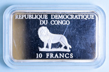 CONGO 10 FRANCHI 2004 GIOVANNI PAOLO II ARGENTO PROOF SILVER COIN NUMISMATICA