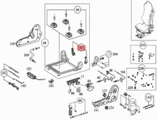 MERCEDES TRUCK LKW BUS 970/628 BLOCCO FERMO REGOLAZIONE SEDILE OEM A0009101361