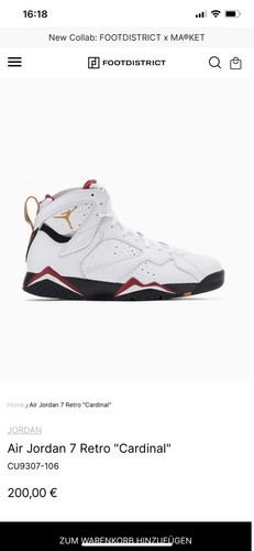Nike air jordan - 7, cardinal