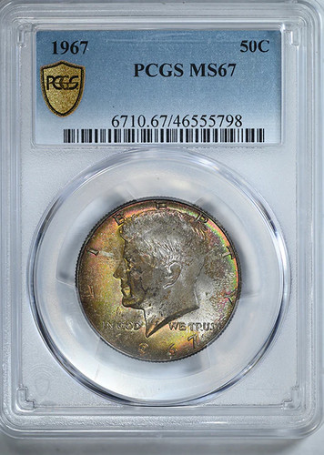 Mezzo dollaro kennedy 1967 - mezzo, 50c