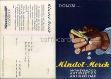 PUBBLICITA' ANTINEVRALGICO MINDOL MERCK-BRACCO MILANO-Rivanazzano-D14-95