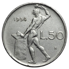 Italia Repubblica 50 lire 1954