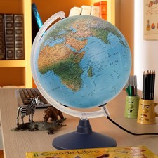 Globo mappamondo luminoso
