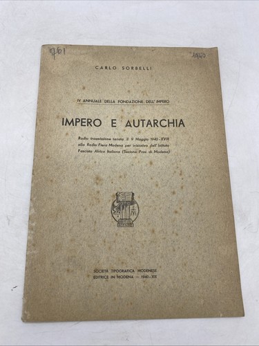 Carlo sorbelli impero - -,