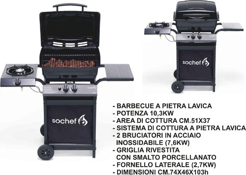 Sochef barbecue gas - barbecue, a
