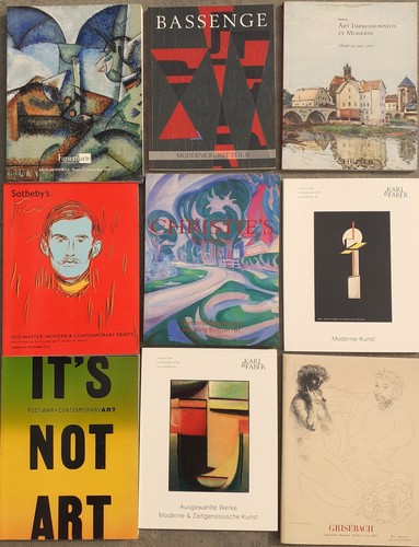 Nove cataloghi aste - nove,