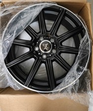 N.1 CERCHIO IN LEGA KESKIN KT16 5x112 ET30 MATT BLACK LIP POLISH- 8x18 