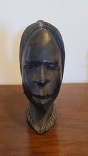 Statuetta Africana In Legno . Testa Di Donna