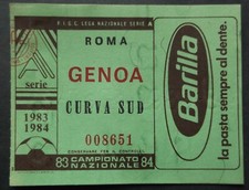 1983-84 ROMA -GENOA  Biglietto Stadio Campionato  - vintage ticket