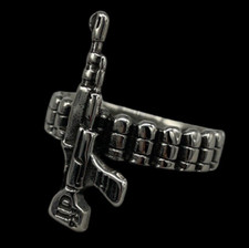 Anello da uomo militare fucile