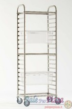 Carrello inox gastronorm: 18