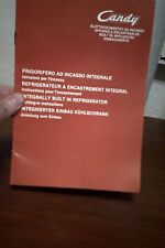 libretto istruzioni candy frigorifero ad incasso integrale vintage leggi