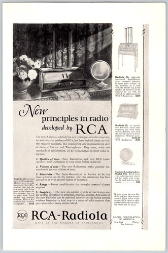 Radio rca radiola pubblicità - rca-radiola,
