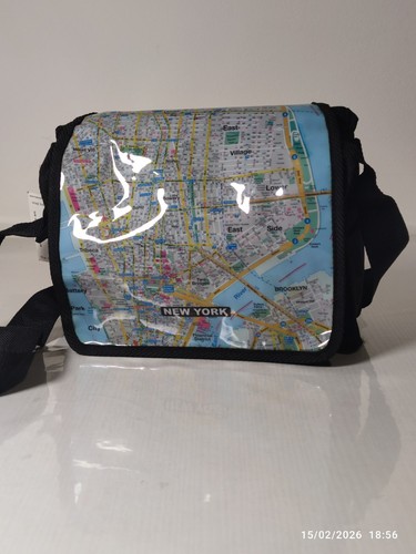 Borsa tracolla con mappa - tracolla,