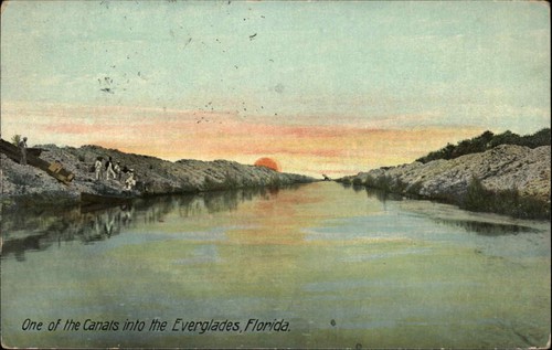 Everglades florida tramonto - everglades,