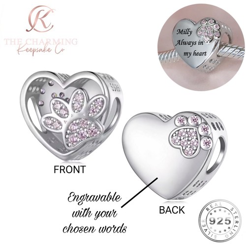 Charm cane gatto argento - charm, cane/gatto
