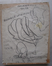 DISEGNI STUDI  A MATITA  DI GUIDO BORGIANNI  DEL 1945