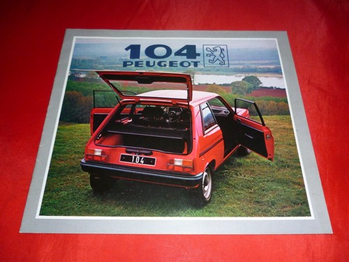 Peugeot 104 depliant - peugeot, zs