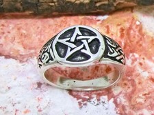 Pentagramma Anello 925 Anello