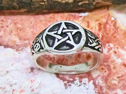 Anello pentagramma argento - pentagramma,
