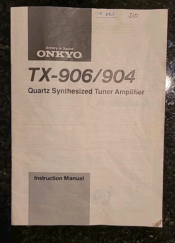 Onkyo 906 904 - onkyo, amplificatore