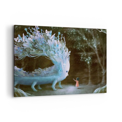 Quadro tela 100x70cm mostro - quadro,