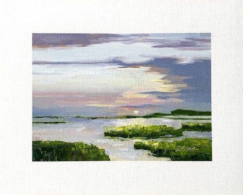 Dipinto paesaggio marino olio