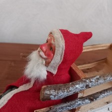 Raro Babbo Natale con slitta.Vintage