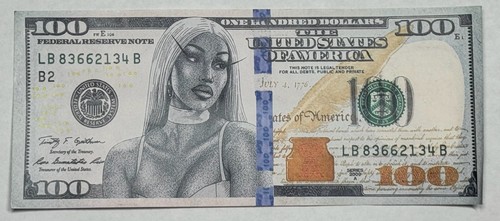 Cardi money replica - money,